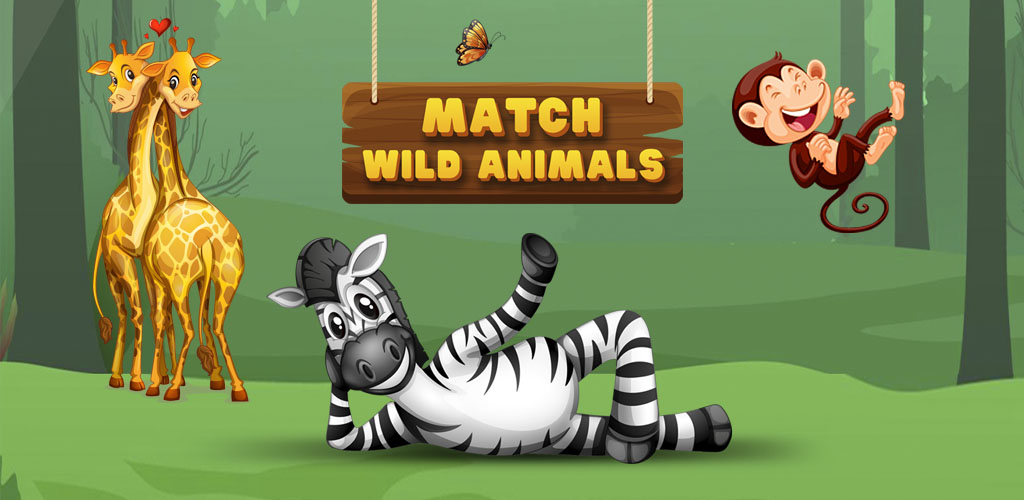 Match wild animals